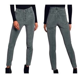 We the Free Sun Chaser Corduroy Pants Size 24 Button Fly Velvet Grunge